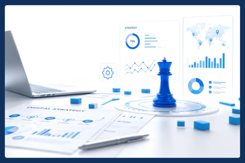 Strategic frameworks guiding digital decisions and product vision