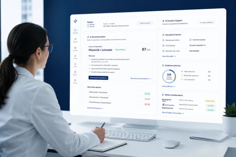 AI assisted decision support systems for scientific and healthcare teams