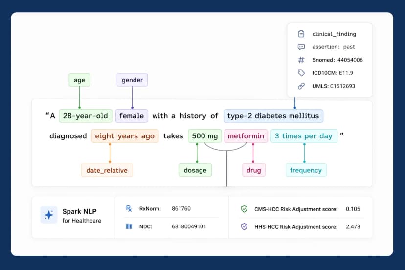 Natural language processing applied to scientific and medical text data