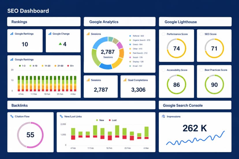 SEO optimized website structure and technical user experience design