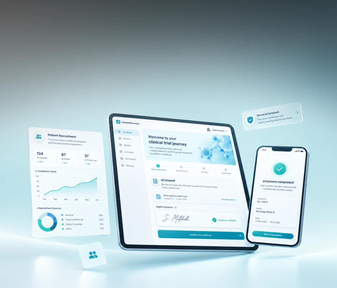 Patient recruitment and interactive eConsent digital platform