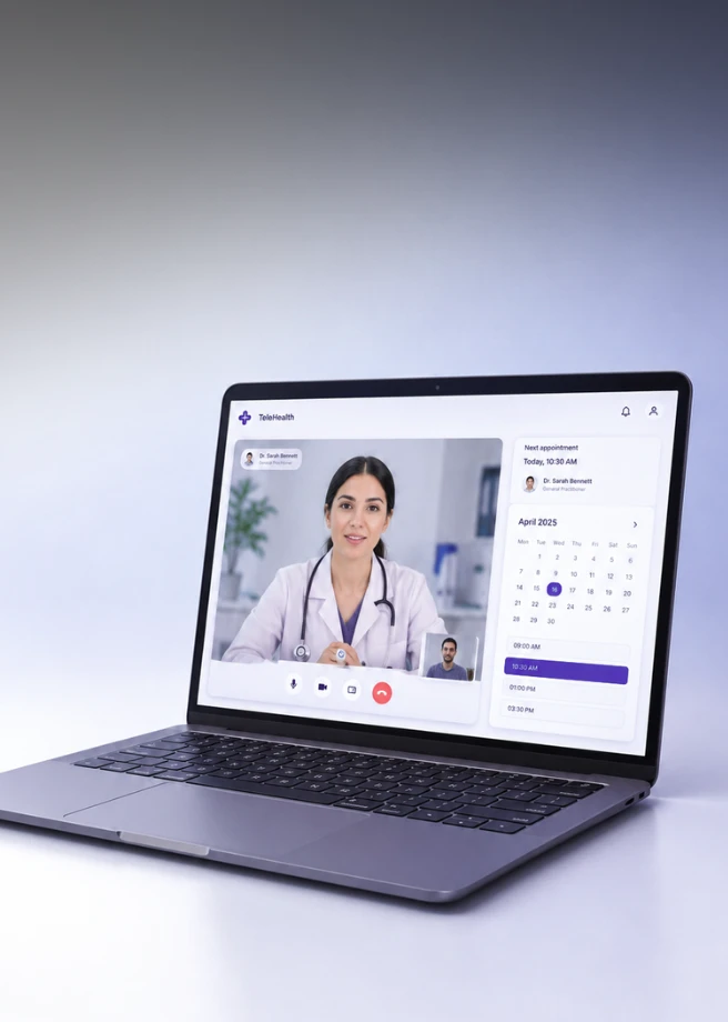 Interface web de portail de téléconsultation et médecine virtuelle