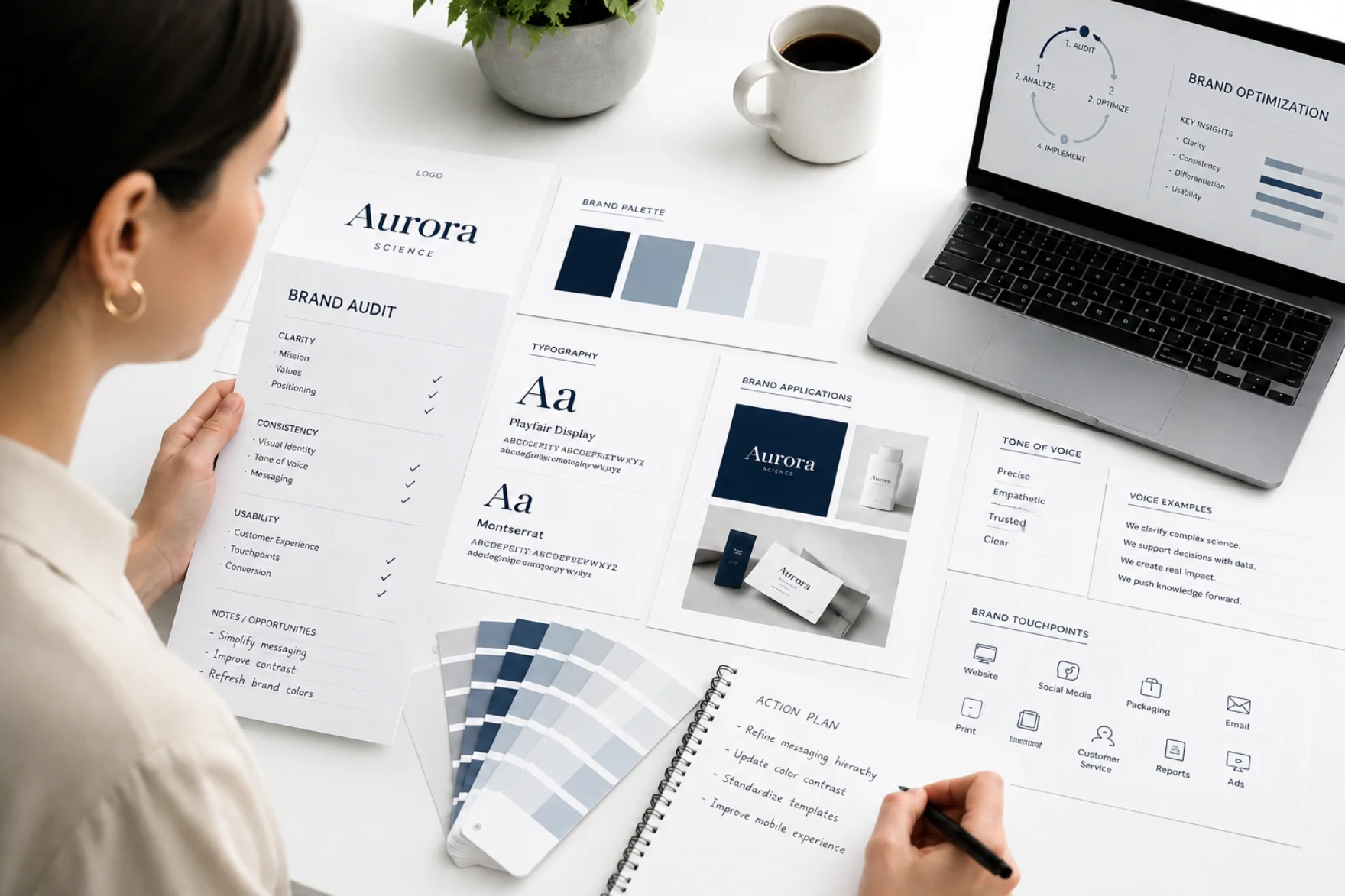Brand audit and optimization for pharma and medical identities