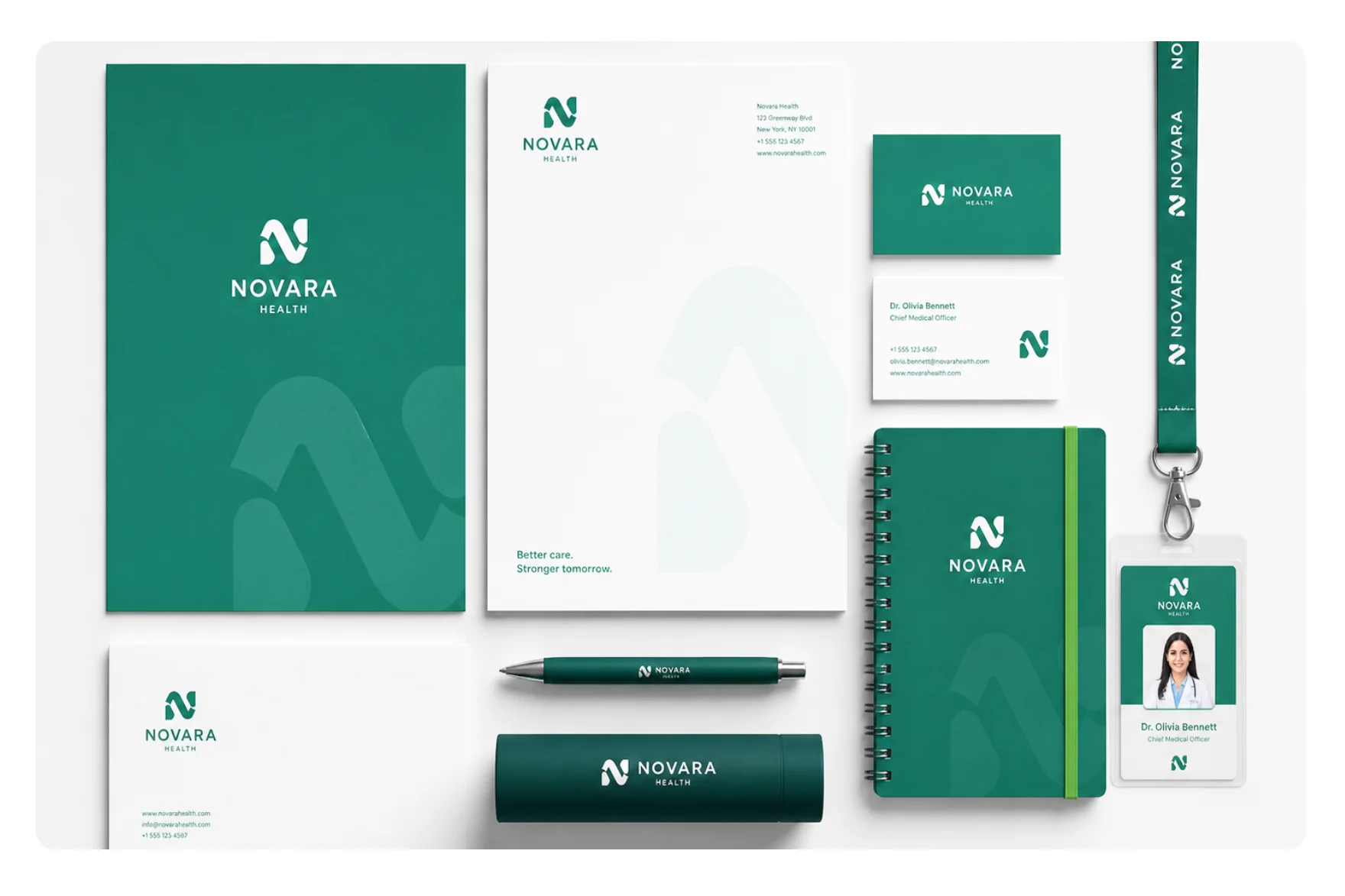 Branded digital and print materials for healthcare communication
