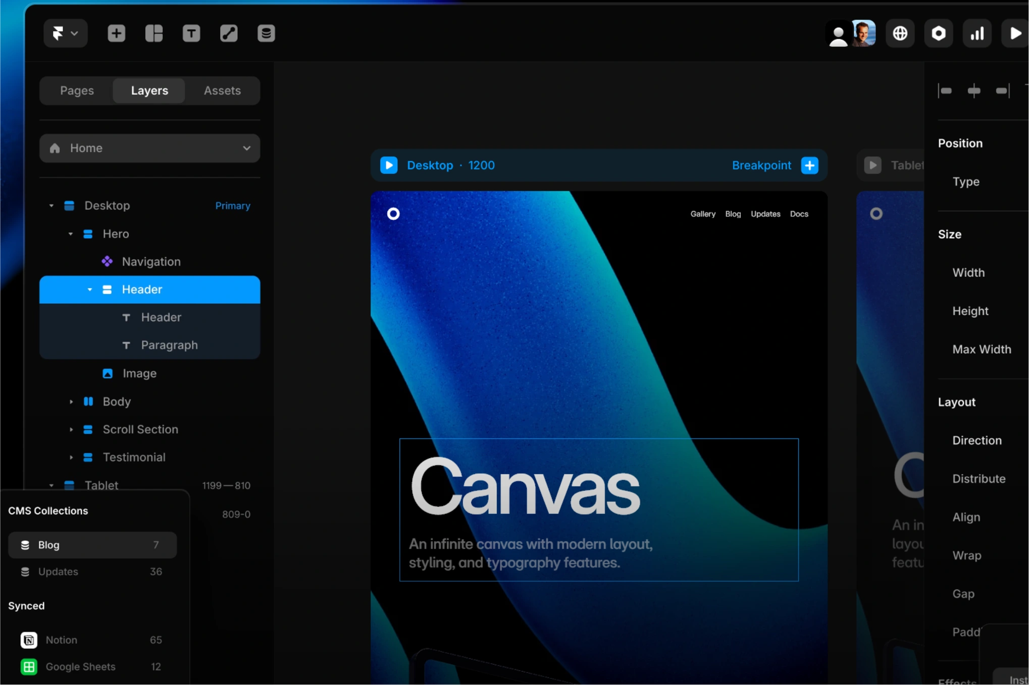 Framer development for motion heavy and interactive healthcare websites