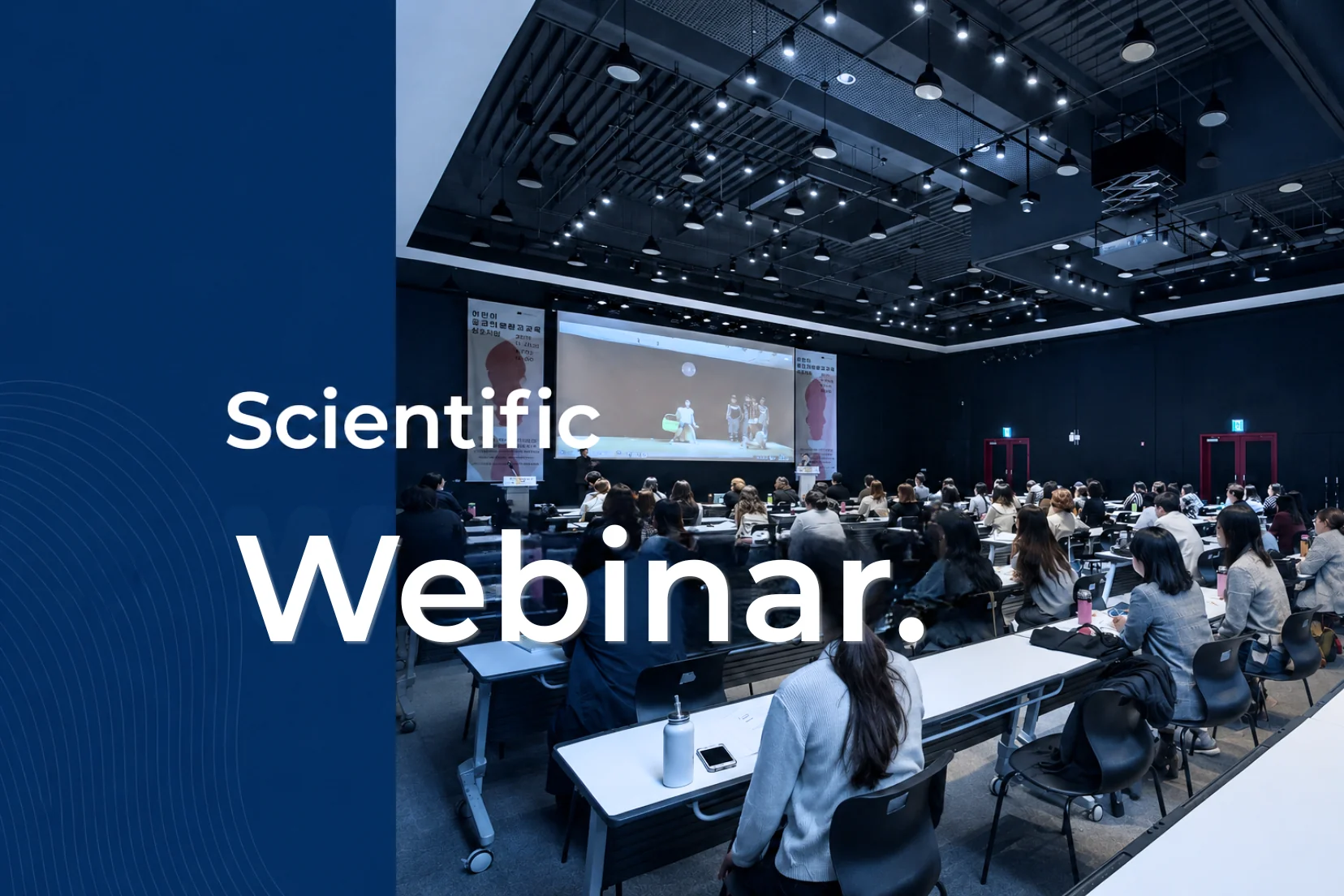 Animated openers and visual bumpers for scientific and medical events