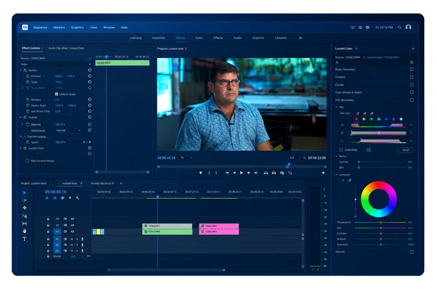 Post production and video editing for healthcare and pharma projects