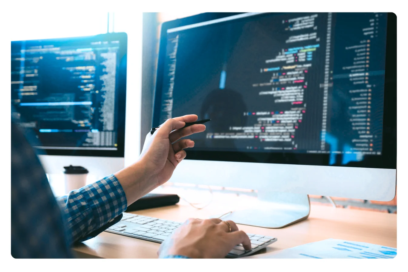 Custom frontend and backend development for healthcare MVP platforms