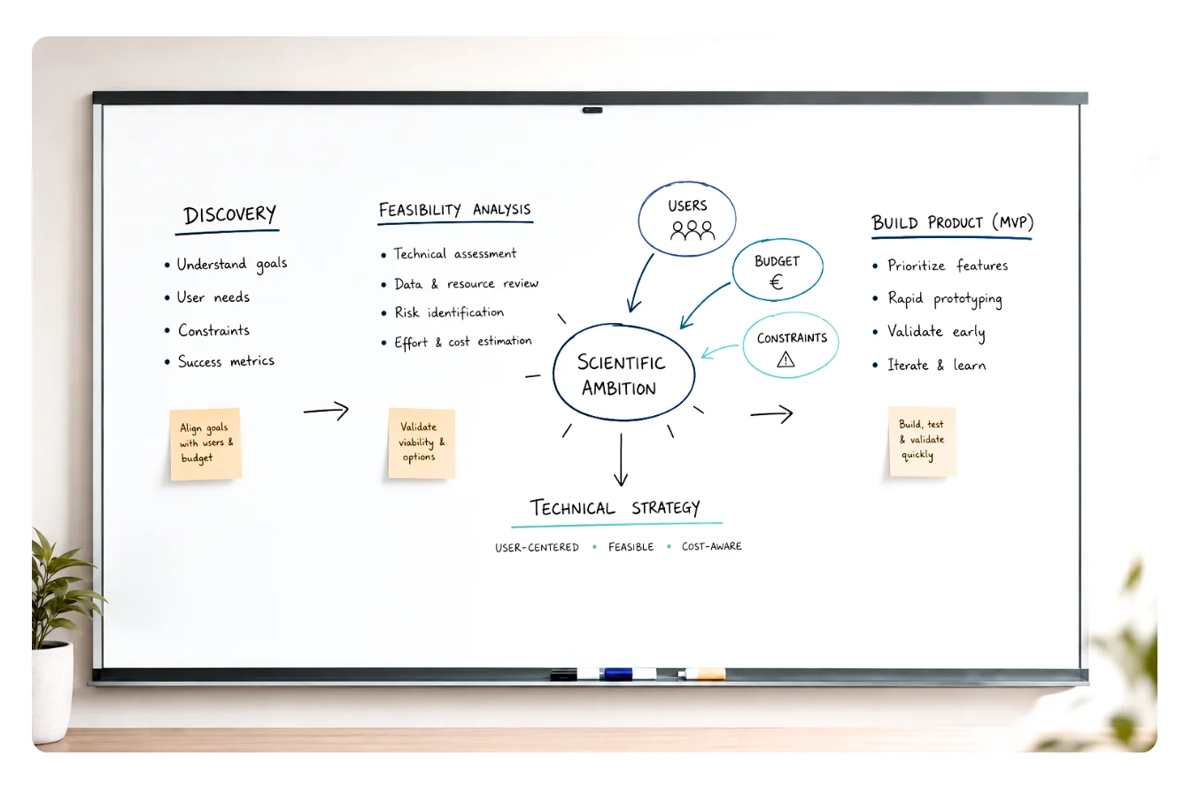 Product discovery and feasibility workshops for healthcare MVP projects