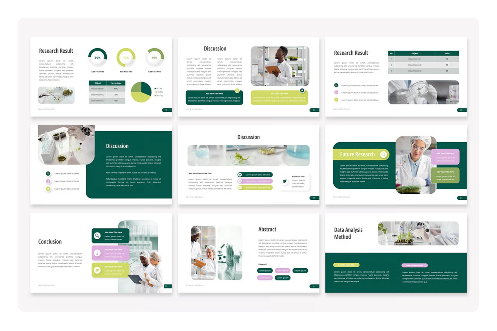 Branded scientific slide deck systems for medical and corporate presentations