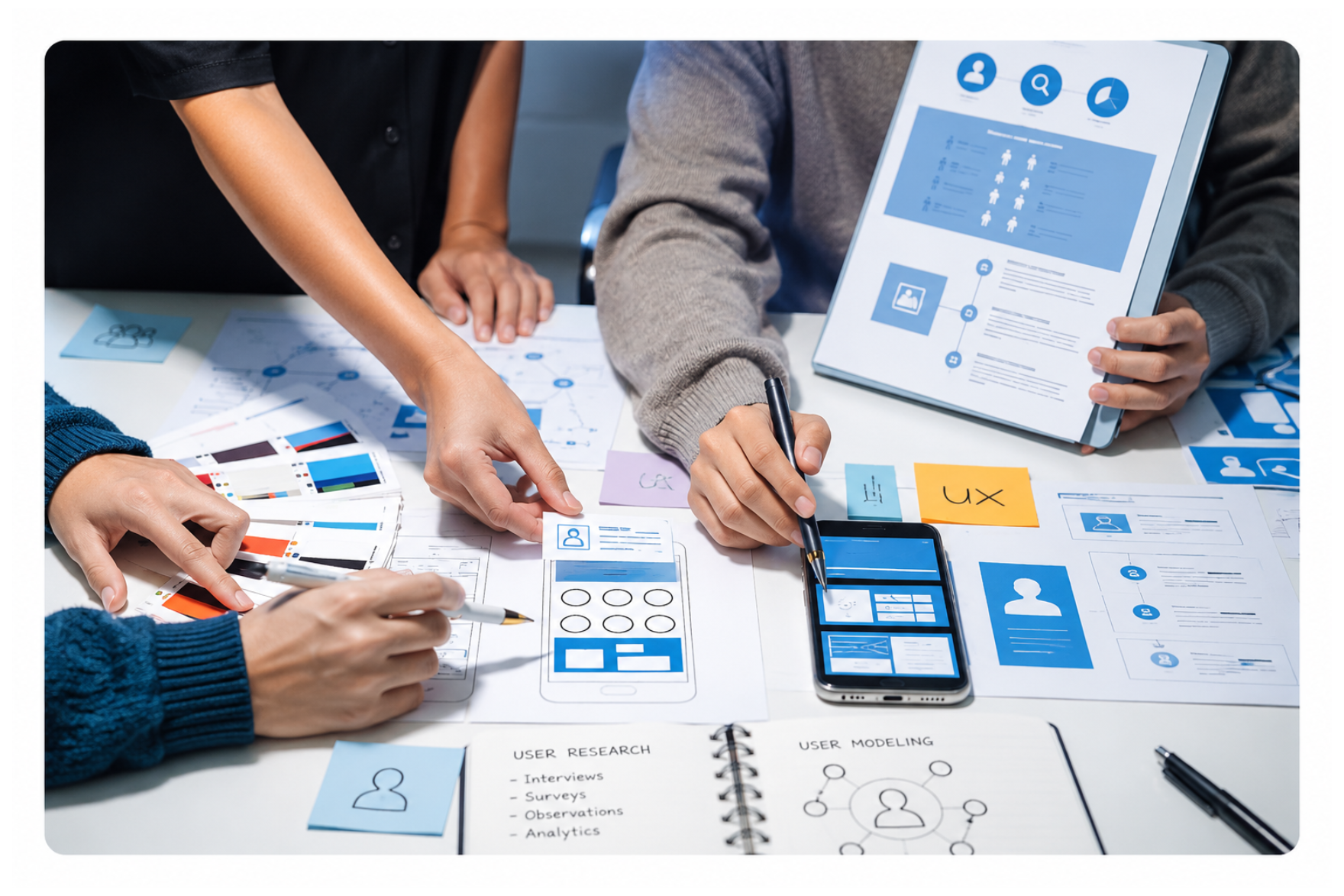 UX research and scientific user modeling for healthcare professionals